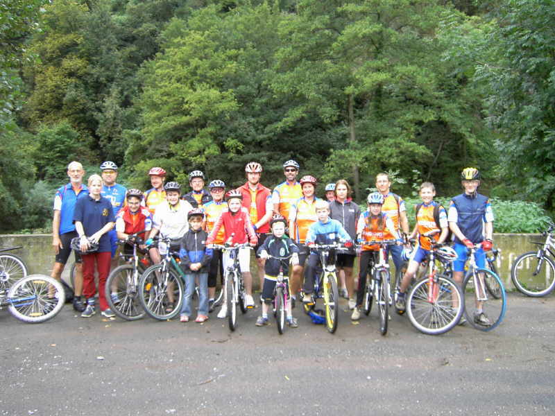 Teilnehmer der Familienradwanderung 2005 