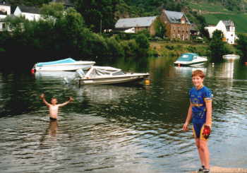 Das Bad in der Mosel